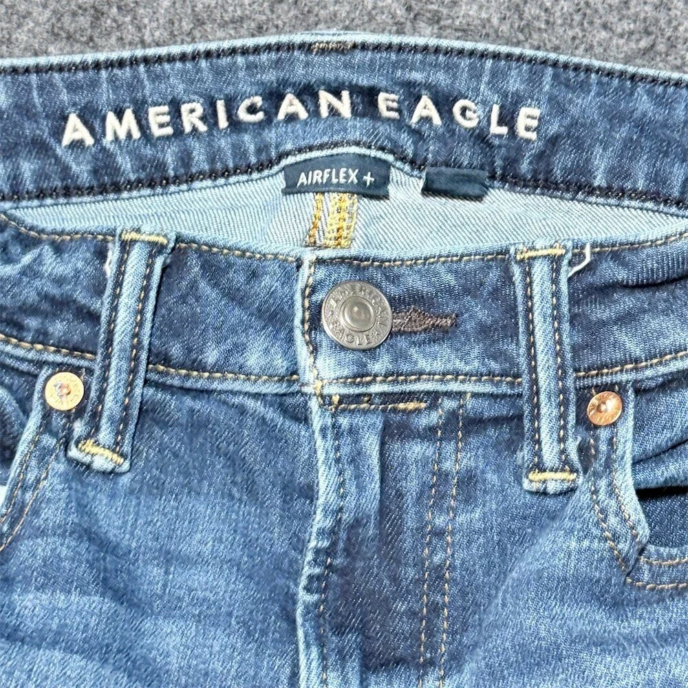 American Eagle AirFlex+ Skinny Jeans Men's 28x30 Blue Medium Wash Stretch